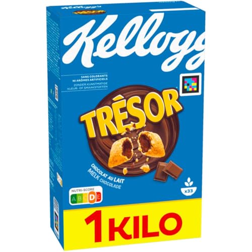 Milk Choco Cerealien Muesli Cornflakes Milk Choco Frühstückscerealien mit schmelzender Creme-Füllung mit Milchschokolade Crazy Tasty 1000 gramm von Generisch