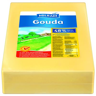 Milram Gouda Schnittkäse, 48% Fett ca. 15 kg Blöcke von Generisch