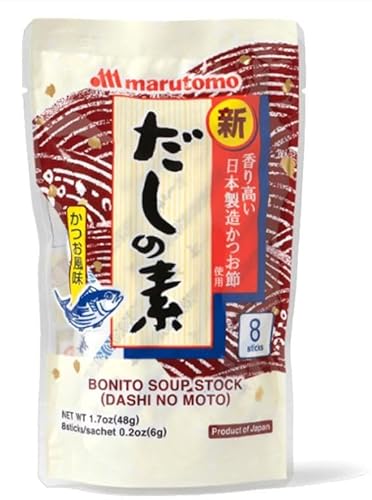 Miso-Suppe - Dashi no moto - Mischung für Brühe Leckerer asiatischer Japaner - Schnelle Zubereitung von Miso-Suppe - Kompatibel mit Marutomo - 48g von Generisch