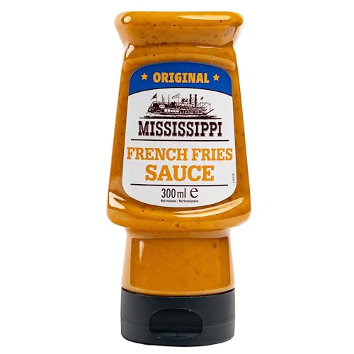 Mississippi - Original French Fries Sauce 300 ml - Würzig cremige Pommes-Sauce mit Zwiebeln - Pommes Soße ideal auch für Sandwich, Gegrilltem und als Dip von Generisch