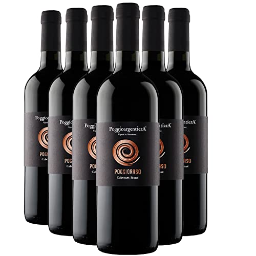 Morellino di Scansano PoggioRaso Rotwein 2016 - Bio - Poggio Argentiera - DOCG - Toskana Italien - Rebsorte Cabernet Franc - 6x75cl von Generisch