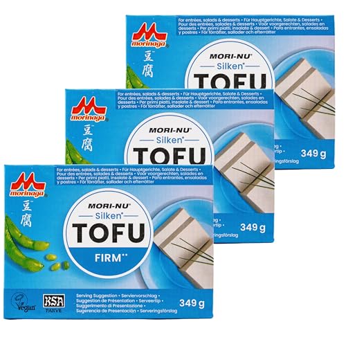 3er Pack Silken Tofu Firm in 349 g Packung - Seidentofu hergestellt aus ausgesuchten Sojabohnen von Generisch