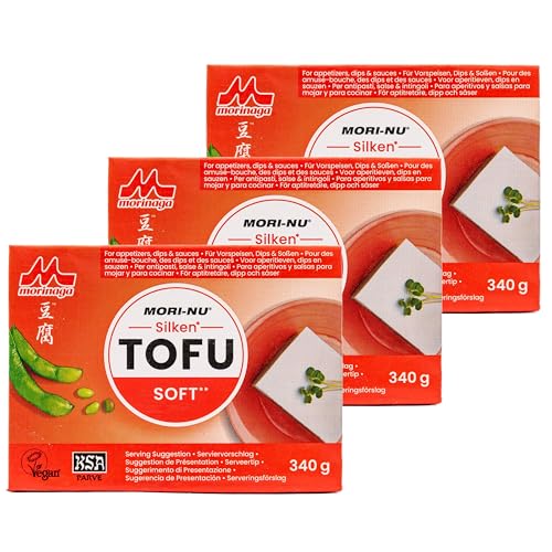 3er Pack Tofu Soft/weich 340 g - Seidentofu Naturtofu hergestellt aus ausgesuchten Sojabohnen von Generisch