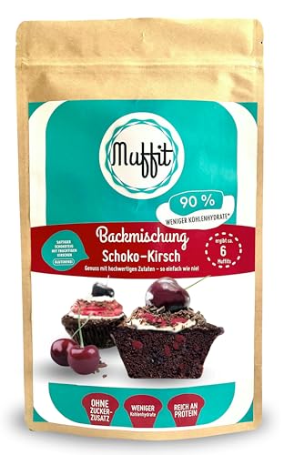 Muffit's Backmischung, Blaubeere-Vanille Geschmack (für 6 Muffits, Schoko-Kirsch) von Generisch