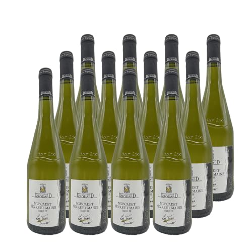 Muscadet Sèvre et Maine sur lie Noë "Les trois terroirs" Weißwein 2023 - Vignoble Drouard - g.U. - Loiretal Frankreich - Rebsorte Melon de Bourgogne - 12x75cl von Generisch