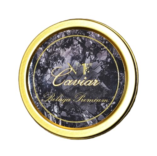 N°1 Caviar/Kaviar Beluga Premium, original Beluga Kaviar, 125g Dose schwarzer Störkaviar – Malossol von Generisch