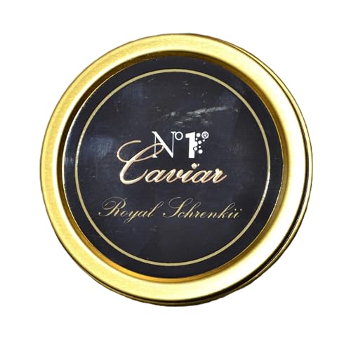 N°1 Caviar/Kaviar Royal Schrenckii, 30g Dose, Amurstör, schwarzer Störkaviar – Malossol von Generisch