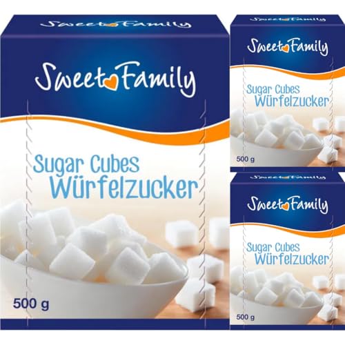 NZ Würfelzucker zucker weißer Zuckerwürfel Sugar 500 Gramm X 3 STÜCK von Generisch