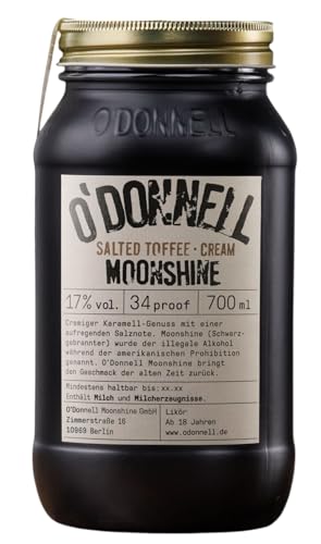 O'Donnell Moonshine Salted Toffee Cream 0,7 L – Cremiger Toffee-Likör mit Salznote von Generisch