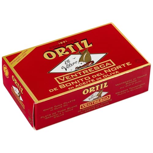 ORTIZ Bauchstück vom Weißen Thunfisch in Olivenöl 80 g. 9er-Packung von Generisch