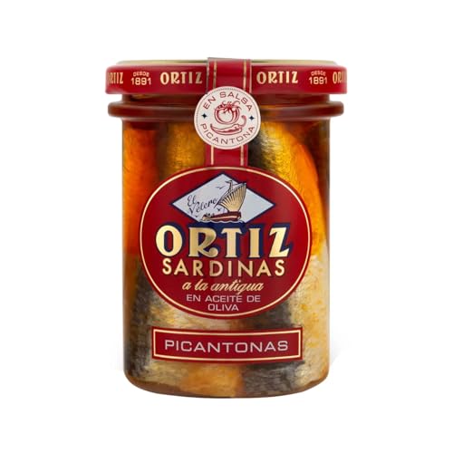 ORTIZ Pikante Sardinen nach alter Art in Olivenöl 140 g. 9er-Pack von Generisch