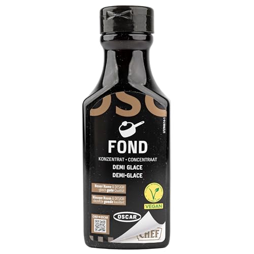 OSCAR - Flüssiges Fond Konzentrat Demi Glace Braune Sauce 200 ml auf Gemüsebasis als Geschmacksboost für herzhafte Fleischgerichte und Gemüsegerichte für Suppen, Saucen, Dressings von Generisch