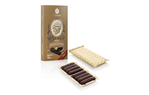 Orangemarzipan, feine handgemachte Orangemarzipansticks in Zartbitterschokolade, 140 g von Generisch