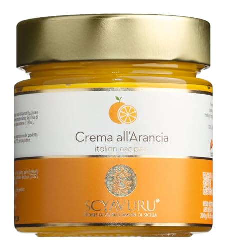 Orangencreme aus Sizilien - Crema all'Arancia - 200 g - Orangen Creme für Desserts, zum Backen und als Brotaufstrich von Generisch