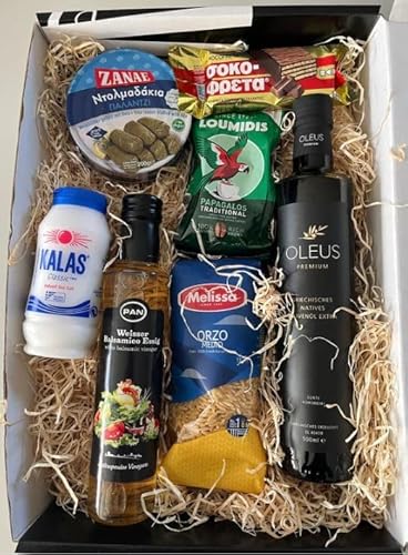 Orea-Feinkost, Delight Box - Geschenk Box mit griechischen Präsenten + Grußkarte von Generisch