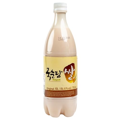 Original Makgeolli - Koreanischer Reiswein - Frischer Geschmack und typisch asiatisch Alc. 6% vol, 750ml inkl. Pfand (Direkt aus Korea) von Generisch