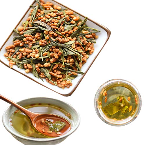 Original Natural Organic Genmaicha Ancient Herbal Tea Kombiniert Grünen Tee Mit Geröstetem Braunem Reis Natürlich Und Ohne Zusatzstoffe Fördert Die Verdauung Loser Dufttee (100g) von Generisch