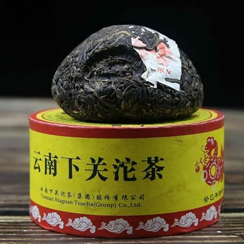 Original natürlicher Yunnan She Nian Raw Pu - Erh Tuo Cha von Xiaguan Hergestellt in traditioneller Handarbeit grüne Bio-Lebensmittel Intensiver Geschmack sanft süß (100g) von Generisch