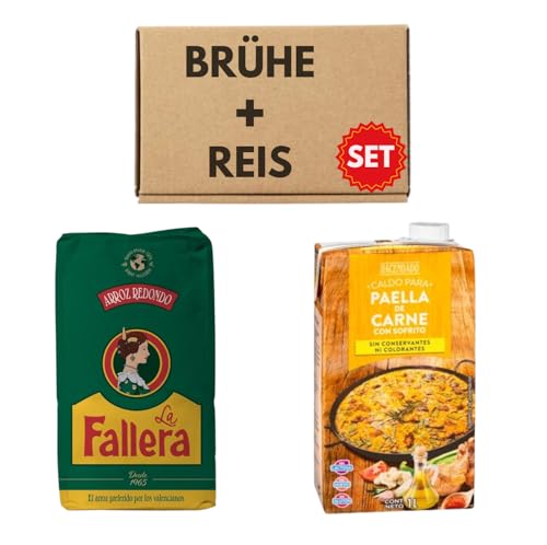 Paella Reis + Original Hausgemachte Brühe | Spanisches Paella-Set von Generisch