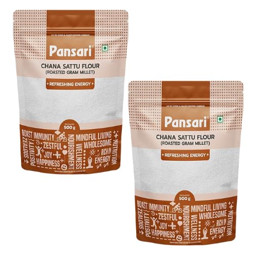 Pansari Chana Sattu/Geröstetes bengalisches Kichererbsenmehl (2 x 500g) von Generisch