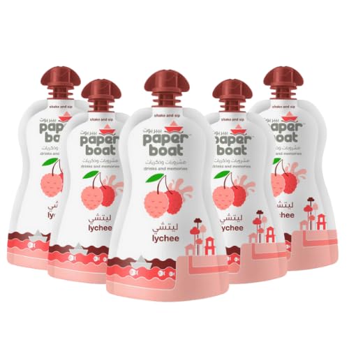 Paper Boat Lychee Drink (Paket mit 5 x 180 ml) von Generisch