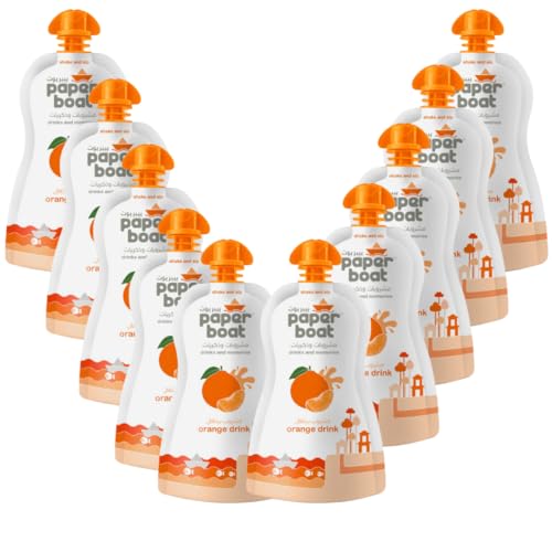 Paper Boat Orange Drink (Packung mit 10 x 180 ml) von Generisch