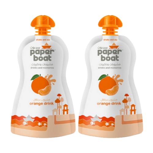 Paper Boat Orange Drink (Packung mit 2 x 180 ml) von Generisch