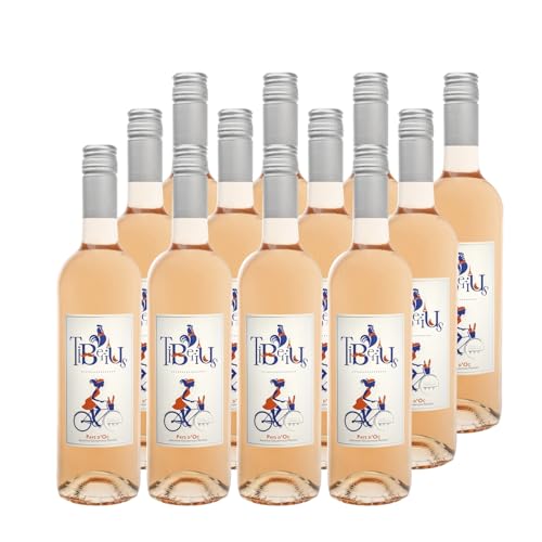 Pays d'Oc Tiberius Roséwein 2023 - Les Vignerons du Sommiérois - g.g.A. - Languedoc - Roussillon Frankreich - Rebsorte Grenache, Cinsault - 12x75cl von Generisch