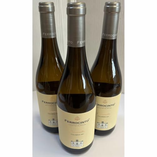 Pecorello Calabria IGP, Tenute Ferrocinto, Weißwein aus Italien, 750 ml, 3er Set von Generisch