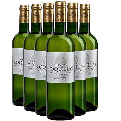 Pessac-Léognan Weißwein 2022 - Château Coquillas - g.U. - Bordeaux Frankreich - Rebsorte Sauvignon Blanc, Sémillon - 6x75cl von Generisch