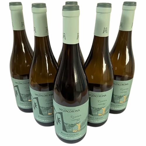 Pinot Grigio Riserva Trentino DOC 2022, Mezzacorona, Weißwein aus Italien, 750 ml, 6er-Set von Generisch