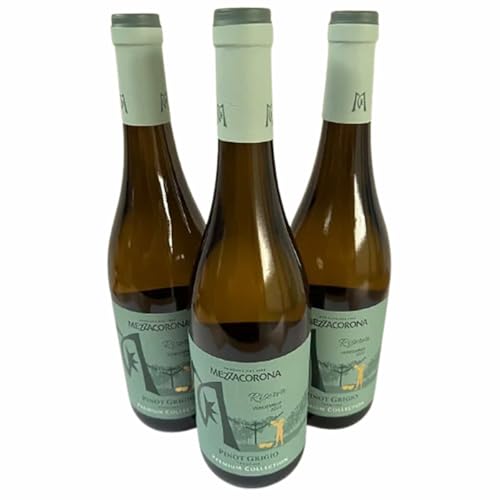 Pinot Grigio Riserva Trentino DOC 2022, Mezzacorona, Weißwein aus Italien, 750 ml, 3er-Set von Generisch