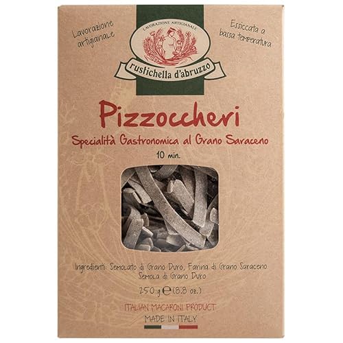 Pizzoccheri 250 g – Traditionelle Nudeln mit Buchweizenmehl und Hartweizengrieß | Rustichella d'Abruzzen von Generisch