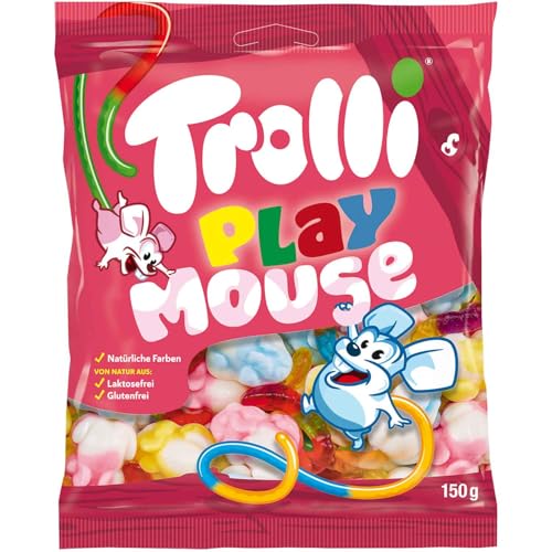 Playmouse - Verspielte und köstliche Bonbons, die Ihren süßen Pausen einen Hauch von Spaß verleihen, perfekt für kleine und große Feinschmecker - Kompatibel mit Trolli - 150 g von Generisch