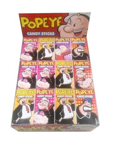 Popeye Candy Sticks (Traubenzuckersticks) - 48 x 15g - Retro Candy/Süßigkeit von Generisch