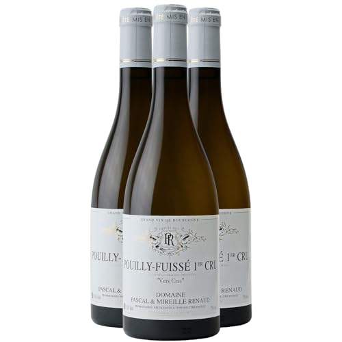 Pouilly-Fuissé 1er Cru Vers Cras Weißwein 2021 - Domaine Pascal Renaud - g.U. - Burgund Frankreich - Rebsorte Chardonnay - 3x75cl von Generisch