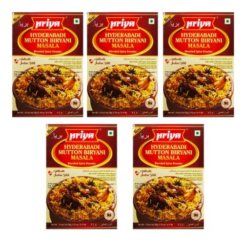 Priya Hyderabadi Mutton Biryani Masala (Bundle von 5 x 50g) von Generisch