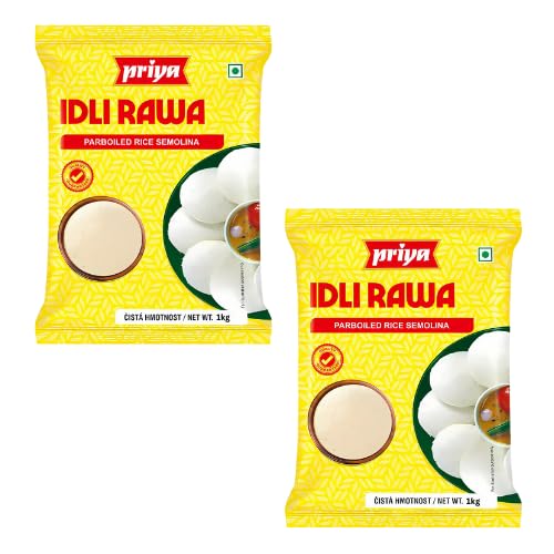 Priya Idli Rava - teilgekochter Reisgrieß (Bündel mit 2 x 1 kg) von Generisch