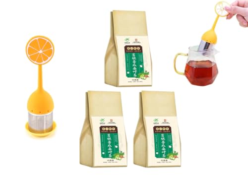 Pueraria-Balsambirnen- und Maulbeerblatt-Tee, Bring Tea Brewer, hochwertiger natürlicher Maulbeerblatt-Tee, bitterer Kürbis-Maulbeerblatt-Tee, gesunder koffeinfreier Kräutertee (3PCS) von Generisch