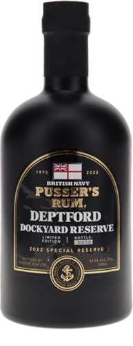 Pusser's British Navy Rum Deptford Dockyard Reserve 54,5% Vol. 0,7 Liter Limited Edition 2022 Special Reserve von Generisch