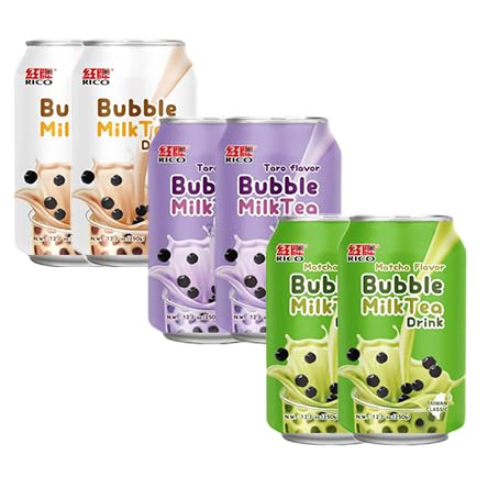 RICO Bubble Tea Set (Original 2ea + Matcha 2ea + Taro 2ea) von Generisch