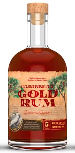 RMS Spirits Caribbean Gold Rum, 5 Jahre in Sherry-Eichenfass, 500ml, 40% Vol von Generisch