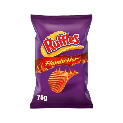 RUFFLES Flamin Hot Kartoffelchips 75 g 8er-Packung von Generisch