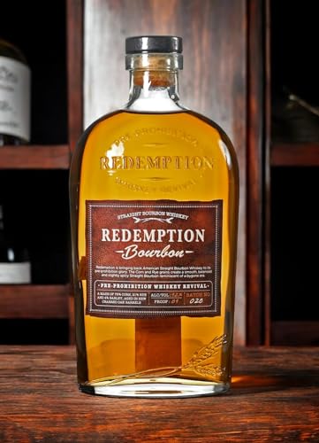 Redemption® Straight Bourbon 42% | 700 ml | Premium Bourbon aus Kentucky & Indiana – Perfekt für Whiskeyliebhaber von Generisch