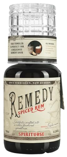 Remedy Spiced Rum 41,5% Vol. 0,7L mit Tumbler – Würzig & aromatisch von Generisch