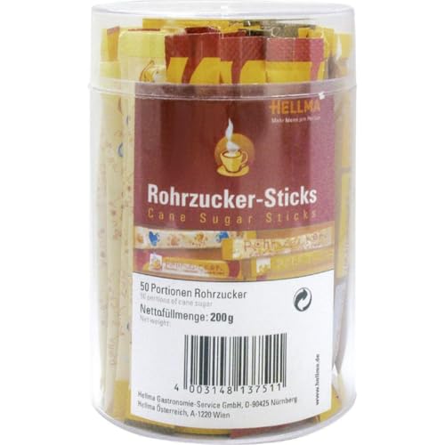 Rohrzucker-Sticks Zucker 200 Gramm (50 Sticks à 4g.) von Generisch