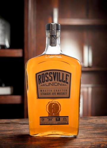 Rossville® Union Straight Rye 47% | 700 ml | Premium Rye Whiskey aus Indiana – empfohlen von Mike’s Tastings | Indiana Whiskey von Generisch