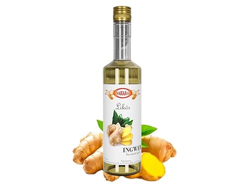 SAHARA - Ingwer Likör Flavoured Spirits 0,7l 24% Vol. - Ingwergeschmack Spirituose mit milder und angenehmer Süße - Exotisch, Fruchtig & Würzig - Ideal für Cocktails von Generisch