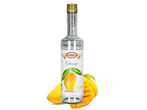 SAHARA - Mango Schnaps Flavoured Spirits 0,7l 38% Vol. - Mangogeschmack Spirituose mit milder und angenehmer Süße - Exotisch & Fruchtig - Ideal für Cocktails von Generisch