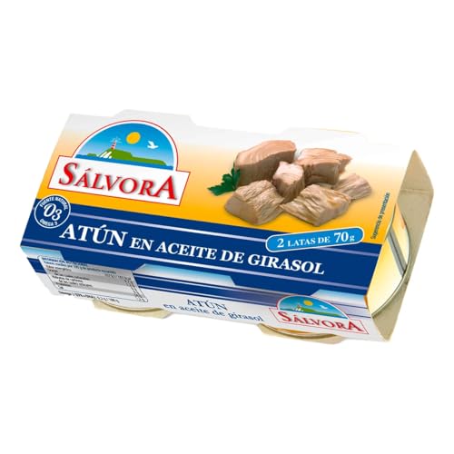 SÁLVORA Thunfisch in Pflanzenöl Dosen 2 x 52 g 6er-Pack von Generisch